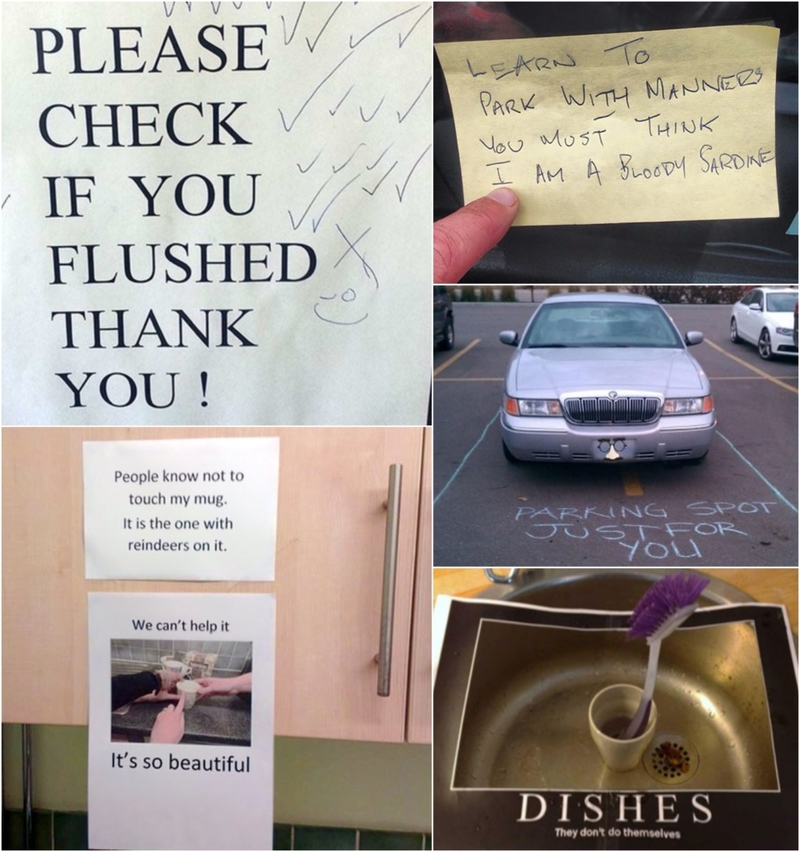 Funniest Notes People Have Written to Complete Strangers | Imgur.com/Bierrr & PutADonkOnIt & Reddit.com/Pistolfist & _someclicheid_ & asardoni