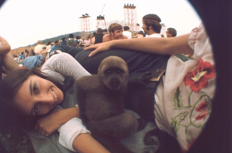 A Girl and Her Pet Monkey | Getty Images Photo by Ralph Ackerman