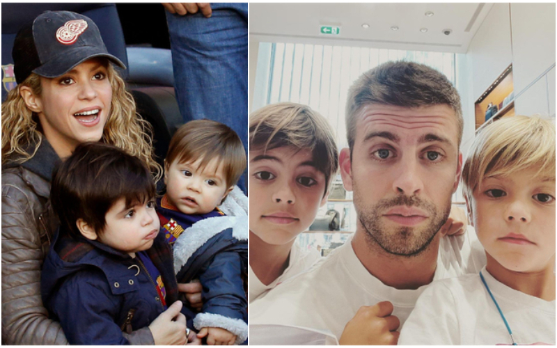 Milan and Sasha Piqué Mebarak | Alamy Stock Photo & Instagram/@3gerardpique