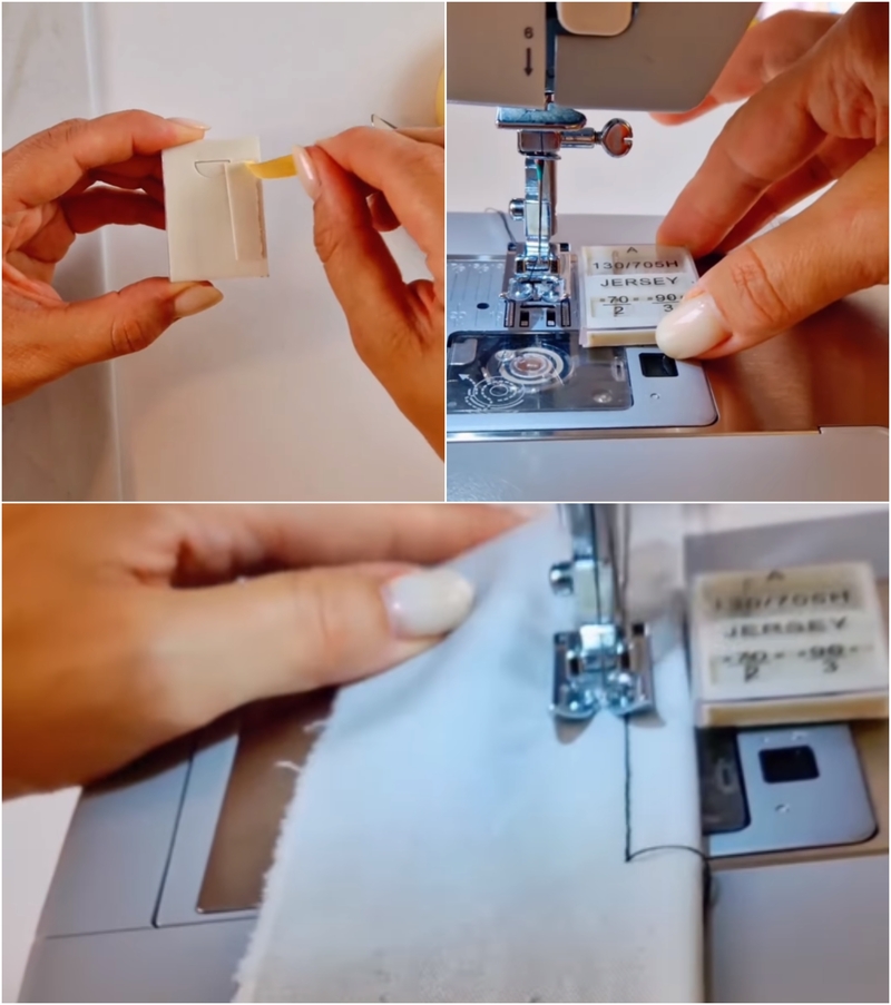 Use Tape to Sew Multiple Straight Lines | Instagram/@petraswonderland