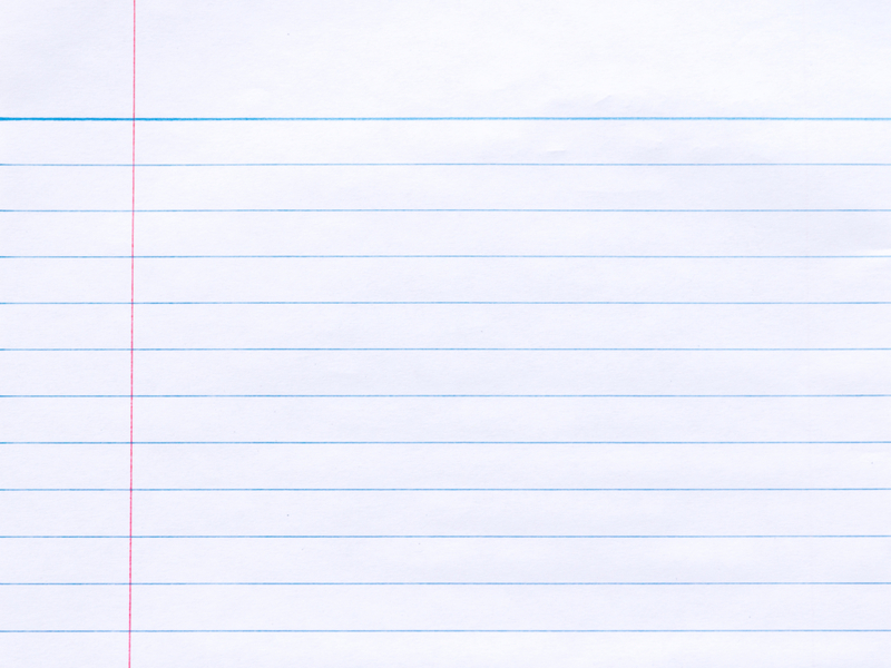 Margins on Lined Paper | Shutterstock